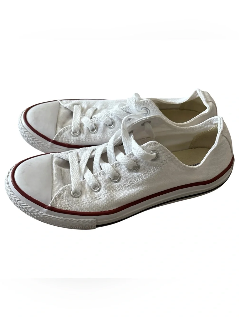 5for20 White low top youth converse